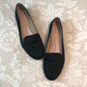 Black loafers